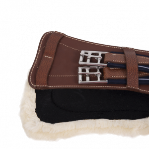 Springsingel met buikflap leren gedeelte
